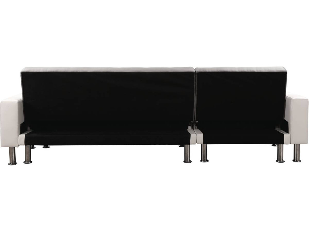 Kanapa narożna "Theo" z możliwością zmiany układu (lewostronny lub prawostronny) - Rozkładana - 258 x 82/147 x 82 cm - 4 miejsca