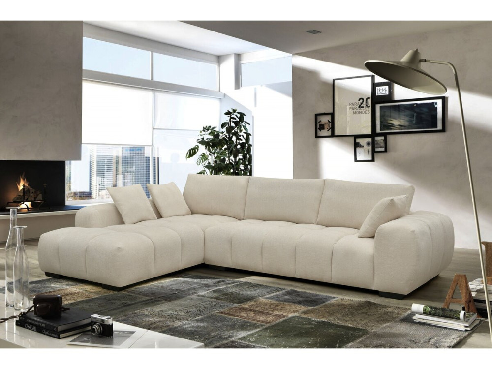 Sofa narożna "Monceau" - 3-osobowa - beżowa