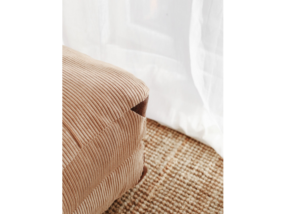 Fotel-łóżko z tkaniny "Fold" - 80 x 60 x 70 cm - Brązowy