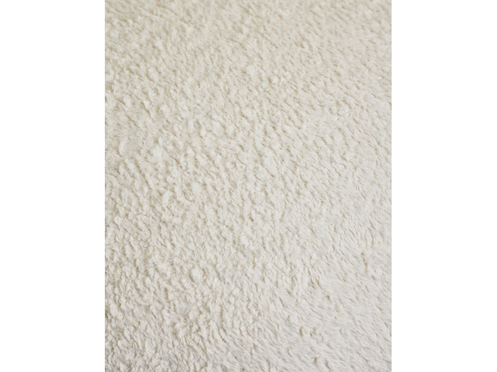 Pufa z tkaniny "Magnus" - 45 x 45 x 48 cm - Biały