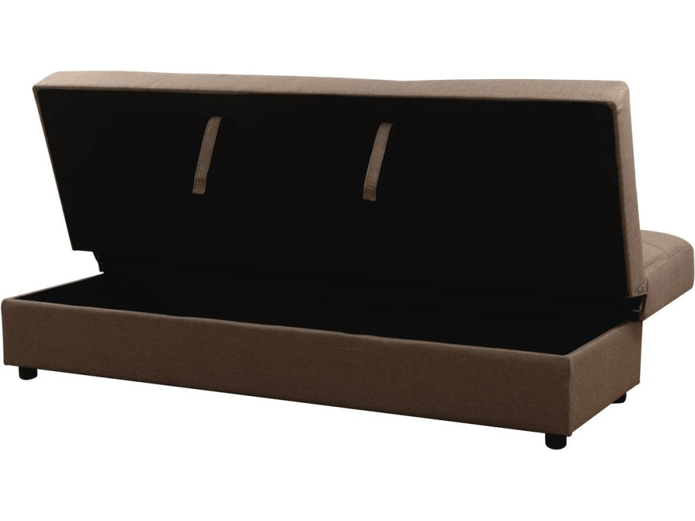 Wersalka „Enzo” - 185 x 84 x 85 cm - 3 miejsca - Szaro-brązowa