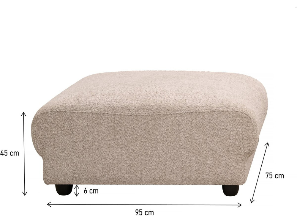 Otomana do sofy modulowej „Saint Germain” – bez