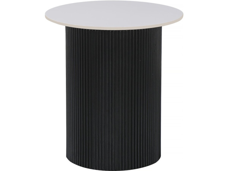 Stolik kawowy ceramiczny "Eclat", stolik nocny, stolik boczny - 50 x 50 x 55 cm - biały