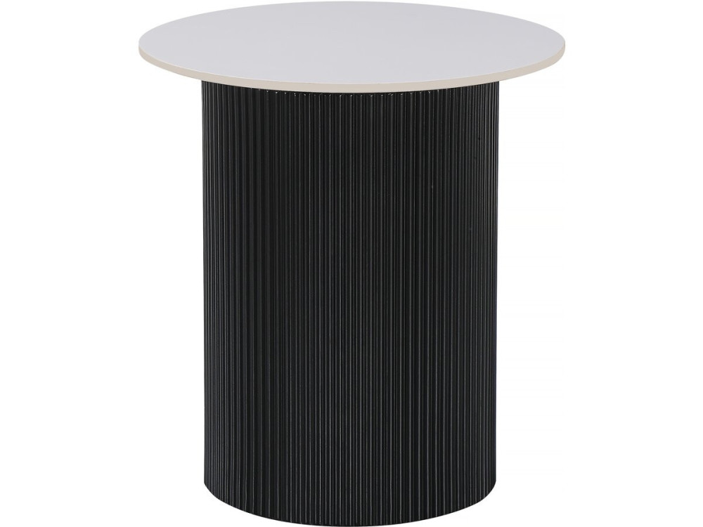 Stolik kawowy ceramiczny "Eclat", stolik nocny, stolik boczny - 50 x 50 x 55 cm - biały