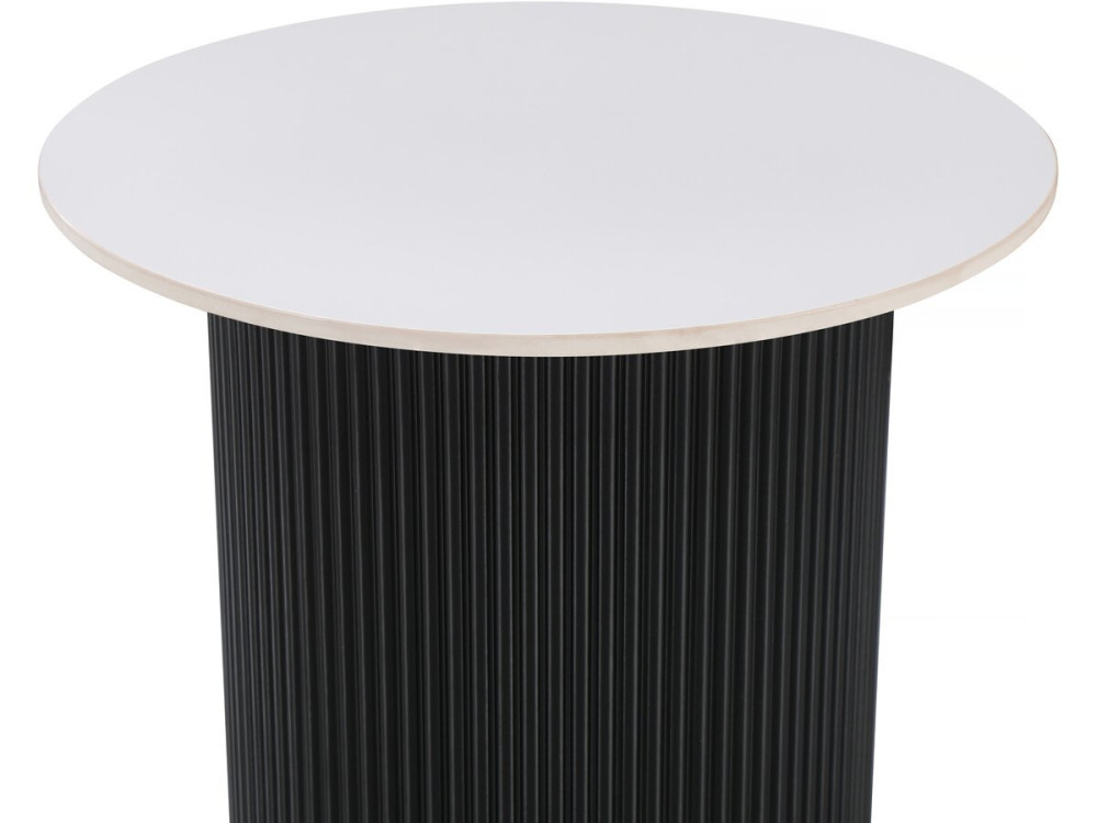 Stolik kawowy ceramiczny "Eclat", stolik nocny, stolik boczny - 50 x 50 x 55 cm - biały