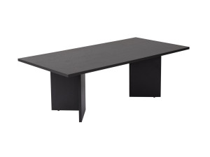 Stolik kawowy "Sabin" drewniany - 60 x 119 x 40 cm - Czarne drewno