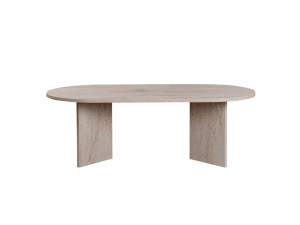 Drewniany stolik kawowy "Sand" - 60 x 119 x 40 cm - Trawertyn