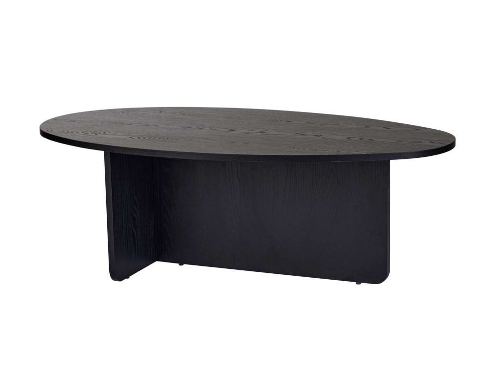 Drewniany stolik kawowy "Orba" - 120 x 65 x 40 cm - Czarne drewno
