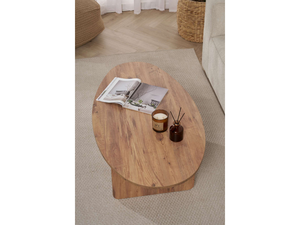Drewniany stolik kawowy "Orba" - 120 x 65 x 40 cm - sosna atlantycka