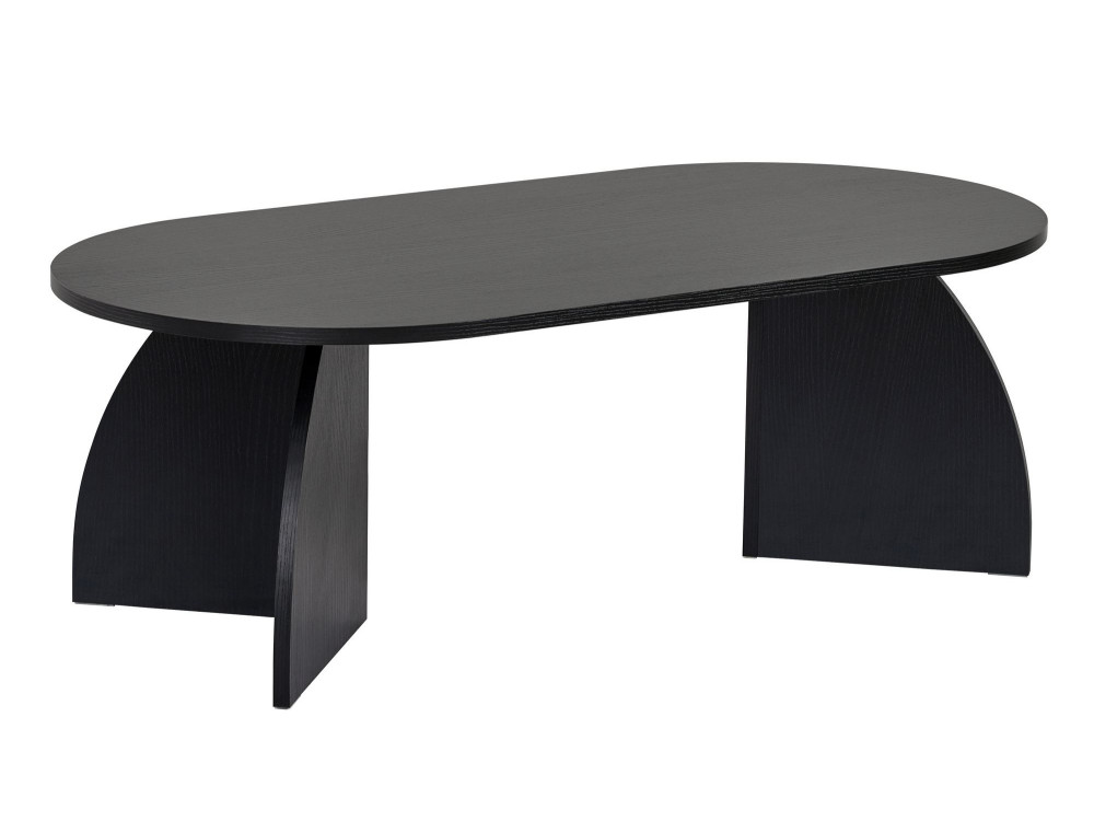 Drewniany stolik kawowy "Melina" 120 x 60 x 40 cm - Czarne drewno