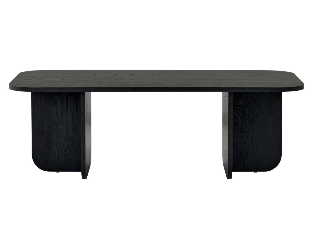 Drewniany stolik kawowy "Akira" 120 x 60 x 41 cm - Czarne drewno