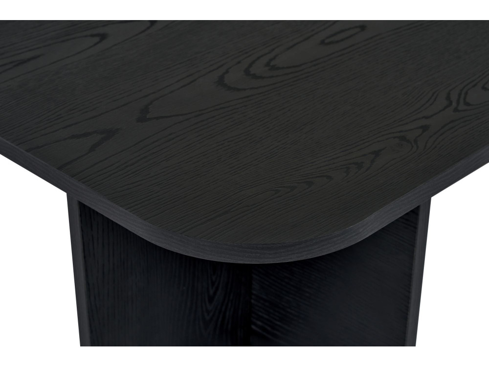 Drewniany stolik kawowy "Akira" 120 x 60 x 41 cm - Czarne drewno