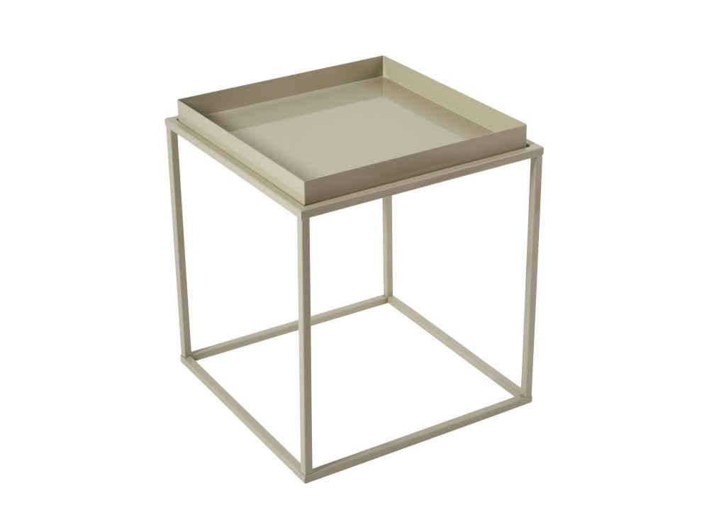 Metalowy stolik kawowy "Koala" 45 x 45 x 52 cm - Taupe