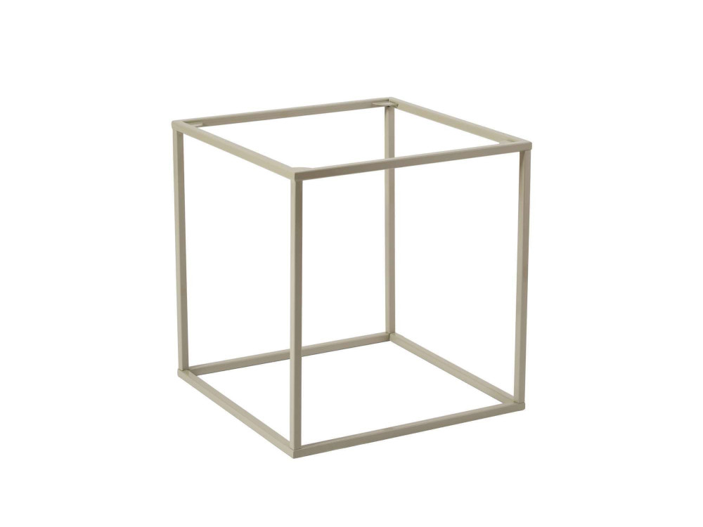 Metalowy stolik kawowy "Koala" 45 x 45 x 52 cm - Taupe