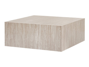 Stolik kawowy MDF "Prizma" - 90 x 90 x 35 cm - Trawertyn