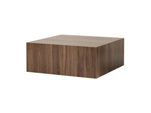 Stolik kawowy MDF "Prizma" - 90 x 90 x 35 cm - Orzech włoski