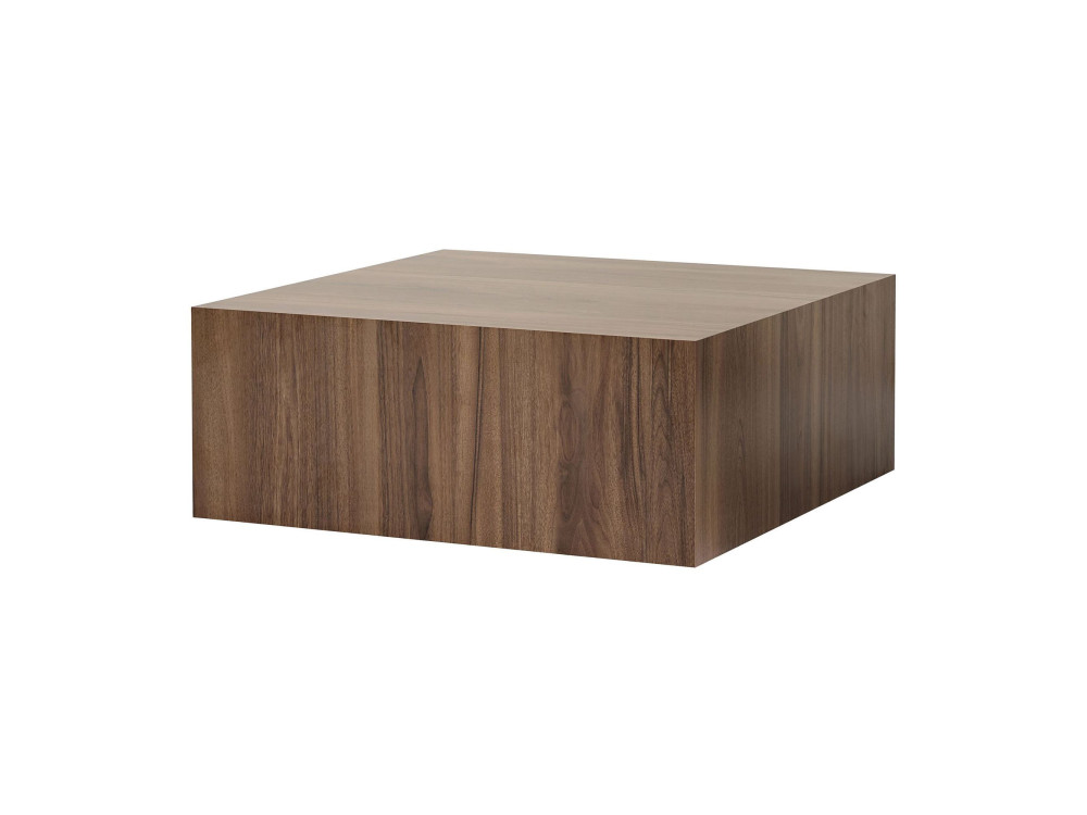 Stolik kawowy MDF "Prizma" - 90 x 90 x 35 cm - Orzech włoski