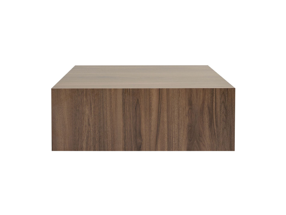 Stolik kawowy MDF "Prizma" - 90 x 90 x 35 cm - Orzech włoski