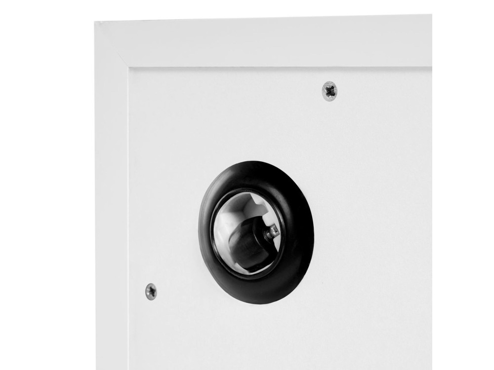 Stolik kawowy "Prizma" MDF - 90 x 90 x 35 cm - Czarne drewno