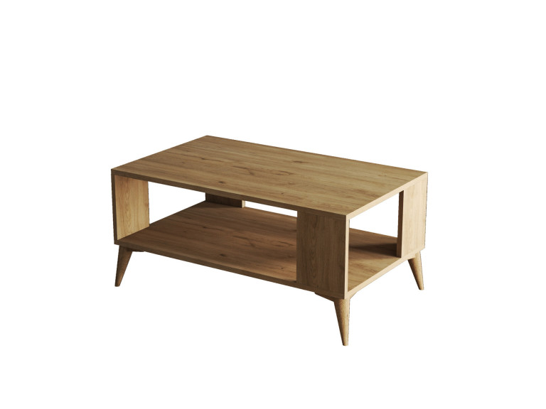 Drewniany stolik kawowy "Authentic" - 90 x 41 x 54 cm - Brązowy