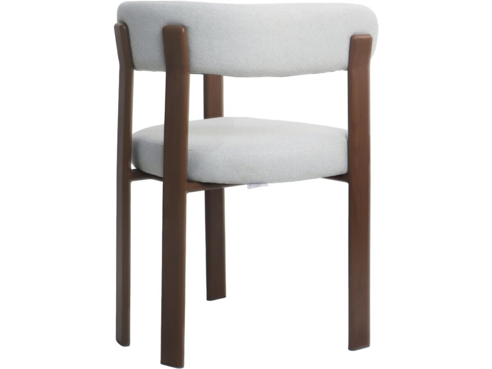 Zestaw 2 krzeseł do jadalni "Opale" z podłokietnikami - Jasnoszary