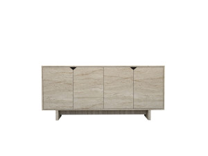 Drewniany kredens "Turan" - 180 x 40 x 81 cm - Trawertyn
