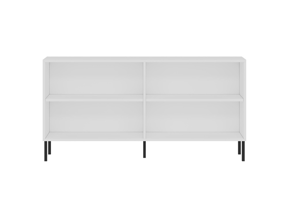 Drewniany kredens "Evolet" - 150 x 36 x 75 cm - Biały