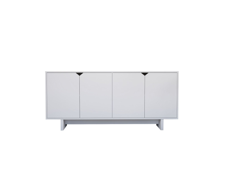 Drewniany kredens "Doruk" - 180 x 40 x 81 cm - Biały