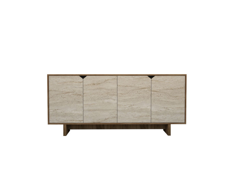 Drewniany kredens „Istemi” – 180 x 40 x 81 cm – trawertyn