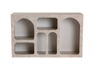 Drewniany kredens "Liva" - 120 x 37 x 74 cm - trawertyn