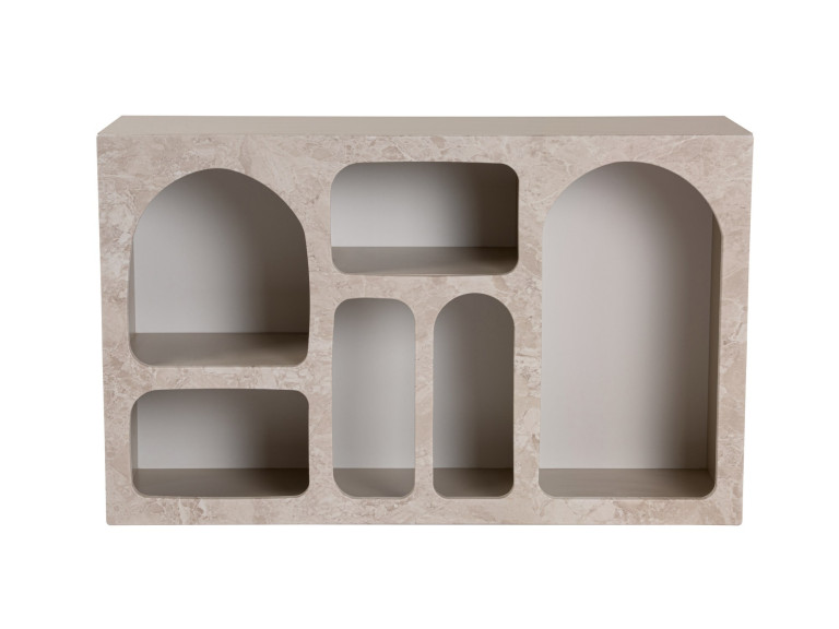 Drewniany kredens "Liva" - 120 x 37 x 74 cm - trawertyn