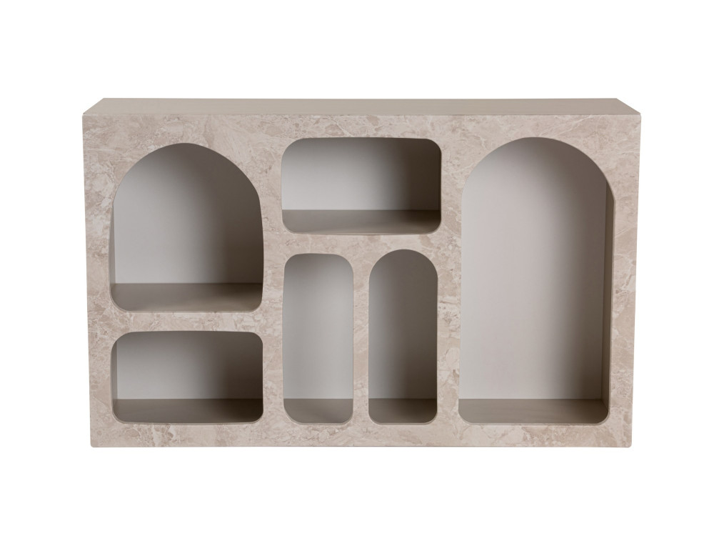 Drewniany kredens "Liva" - 120 x 37 x 74 cm - trawertyn