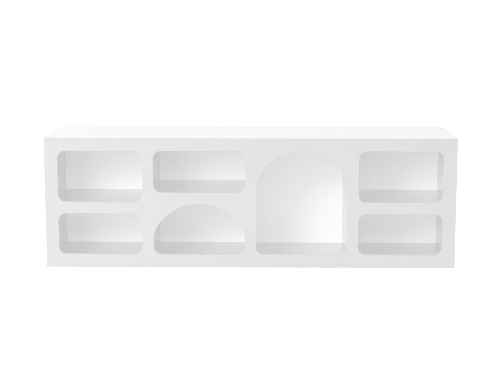 Drewniany kredens "Ferlis" - 160 x 40 x 51 cm - Biały