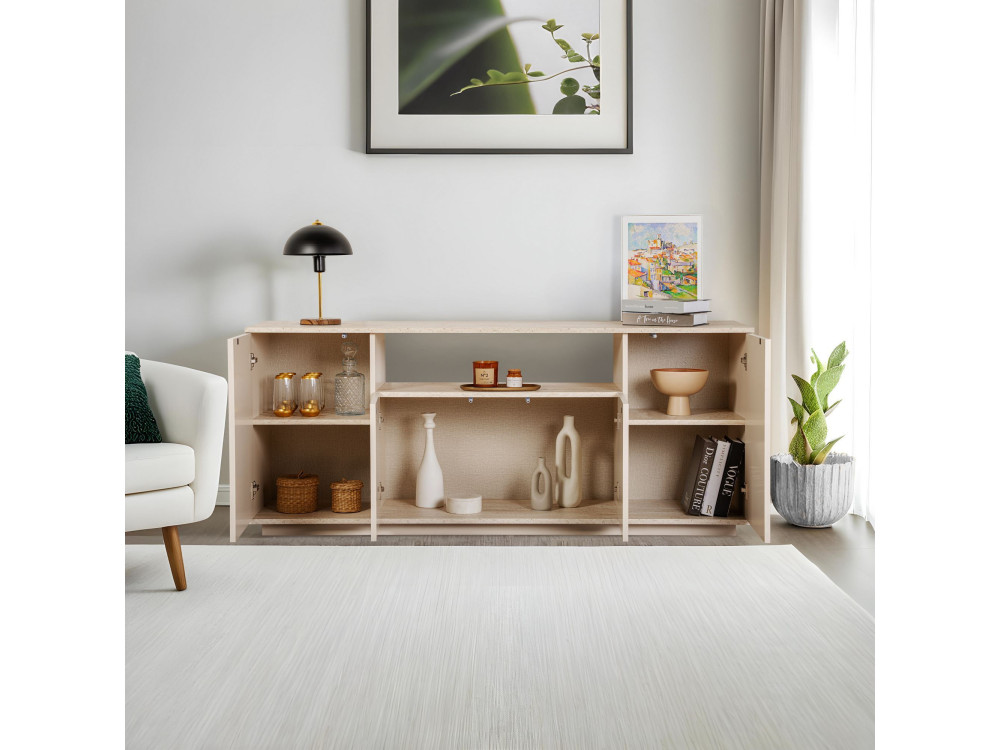 Drewniana konsola "Arista" 180 x 44,5 x 75 cm - Mink
