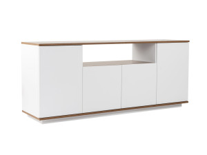 Drewniany kredens "Arista" - 180 x 44 x 75 cm - Biały