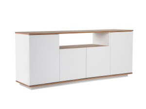 Drewniany kredens "Arista" - 180 x 44 x 75 cm - Biały