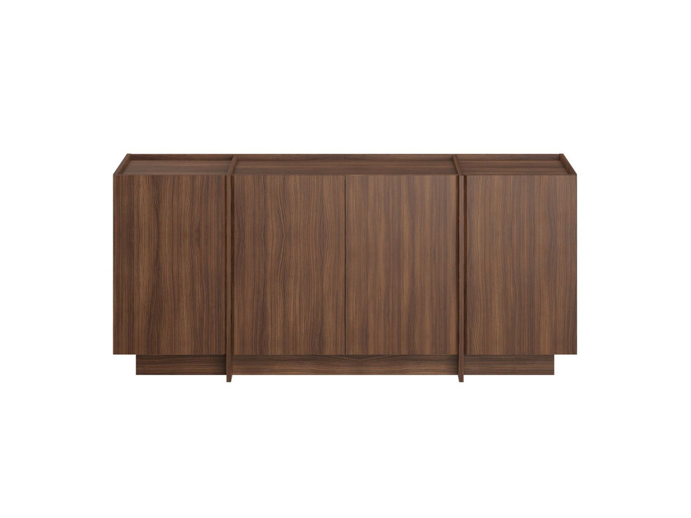 Drewniany kredens "Dorma" - 180 x 45 x 80 cm - Orzech Milano