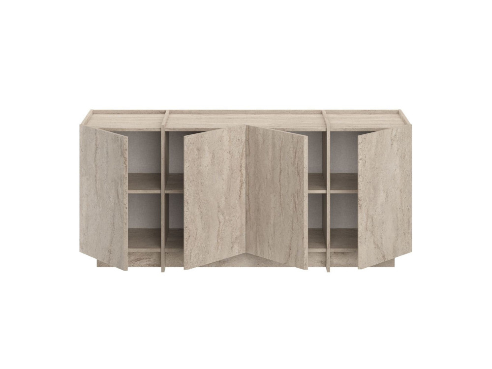 Drewniany kredens "Dorma" - 180 x 45 x 80 cm - Trawertyn