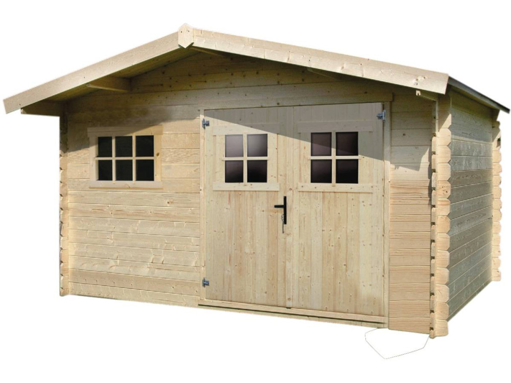 Drewniana szopa ogrodowa  - 19,72 m² - 4,64 x 4,25 x 2,32 m - 28 mm