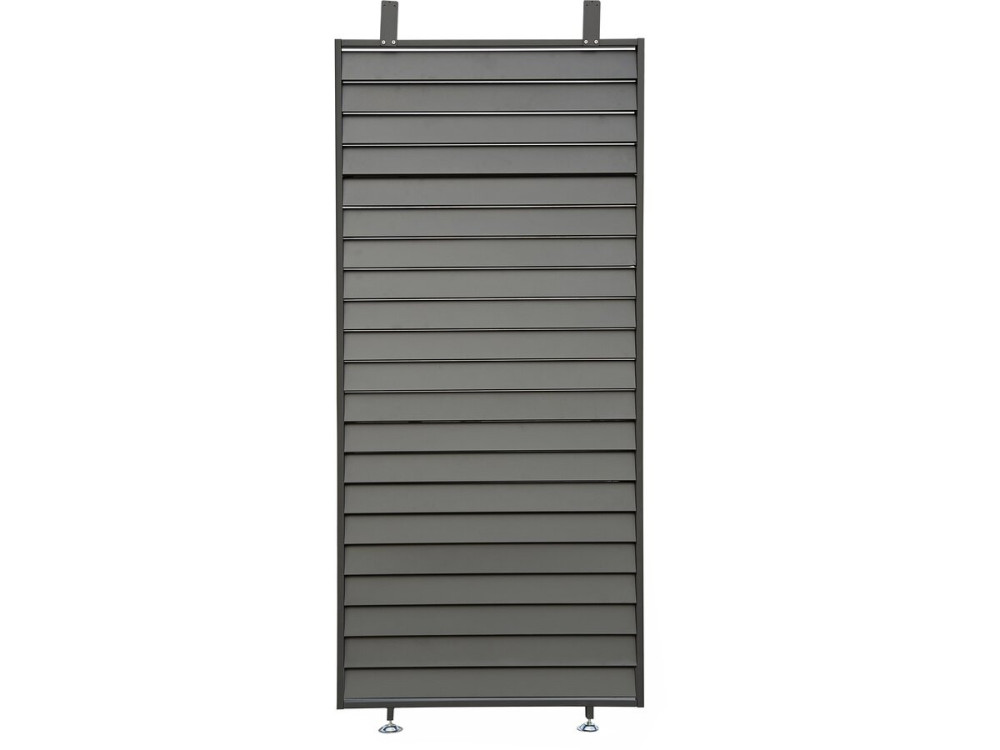 Pergola bioklimatyczna z 7 aluminiowymi żaluzjami „Windsor” – 3 x 4 m – szara
