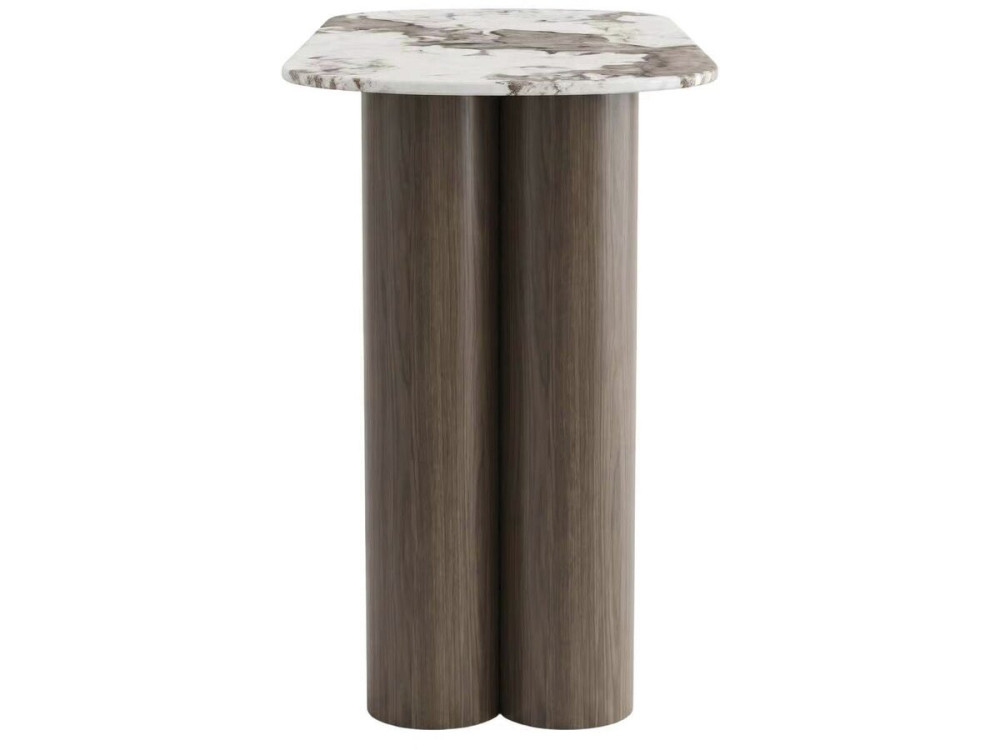 Komoda z ceramicznym blatem „Zora” – 140 cm – brązowa