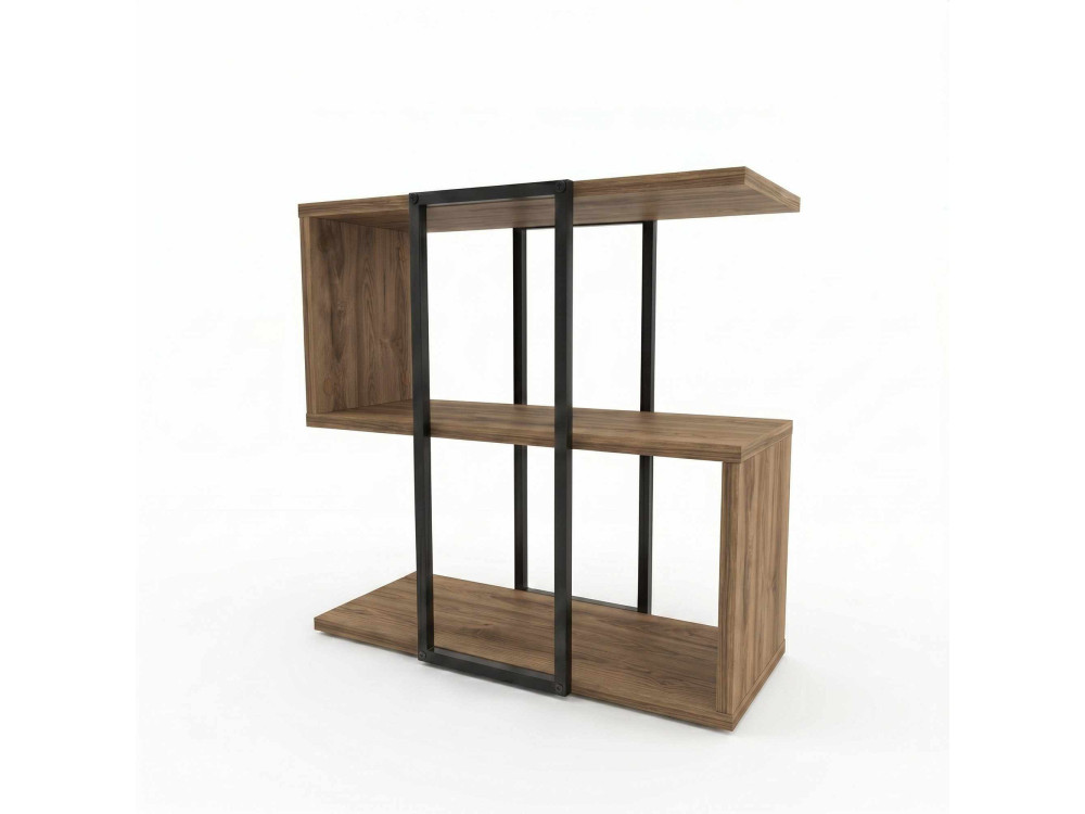 Drewniany stolik pomocniczy „HOMIA” – 56 x 25 x 56 cm – ciemny oud