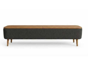Drewniana szafka pod telewizor „Sarven” – 120 x 30 x 45 cm – antracyt