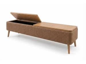 Drewniana szafka pod telewizor „Sarven” – 120 x 30 x 45 cm – brązowa