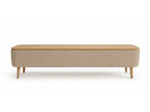 Drewniana szafka pod telewizor „Sarven” – 120 x 30 x 45 cm – beżowa