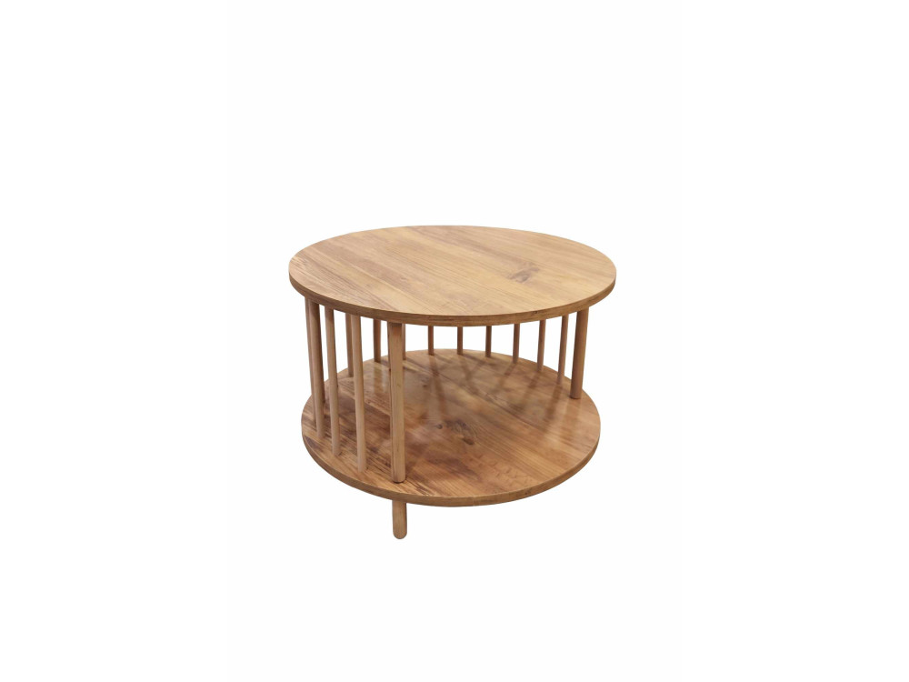 Drewniany stolik kawowy „Peka-0108” – 60 x 43 cm – sosna