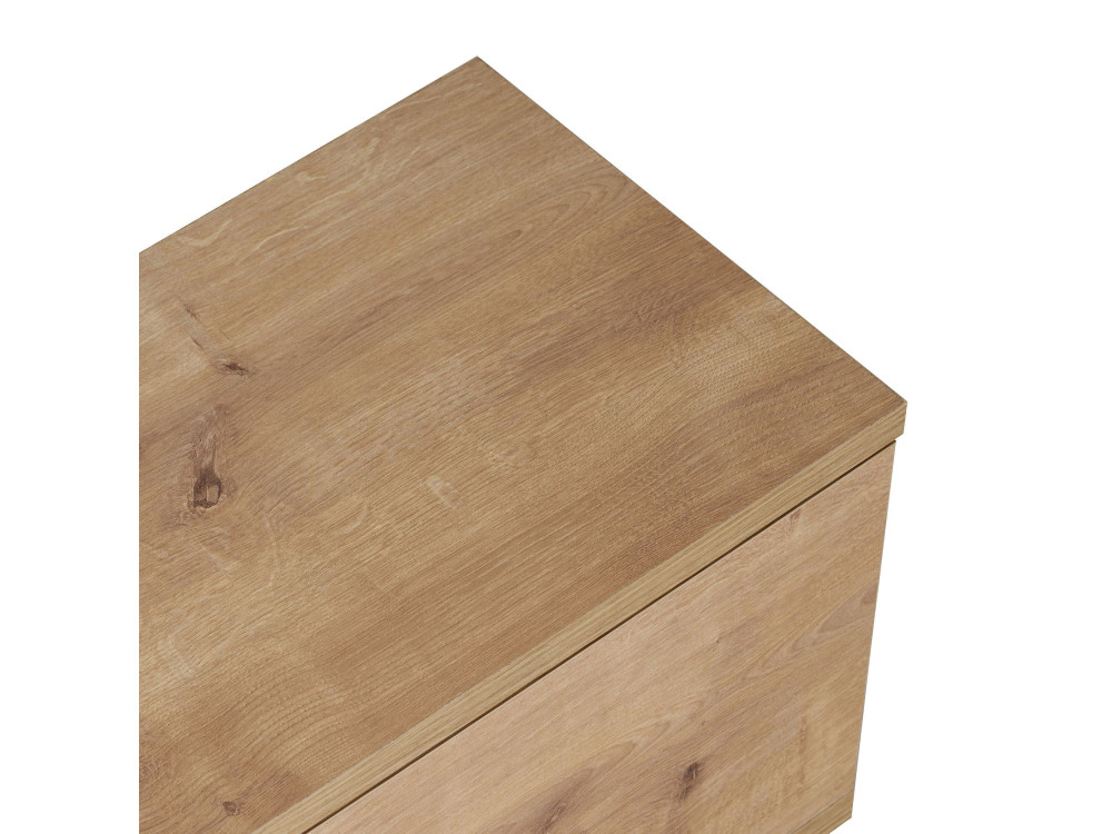 Drewniana szafka pod telewizor „Ligne 160” – 160 x 25 x 25 cm – dąb
