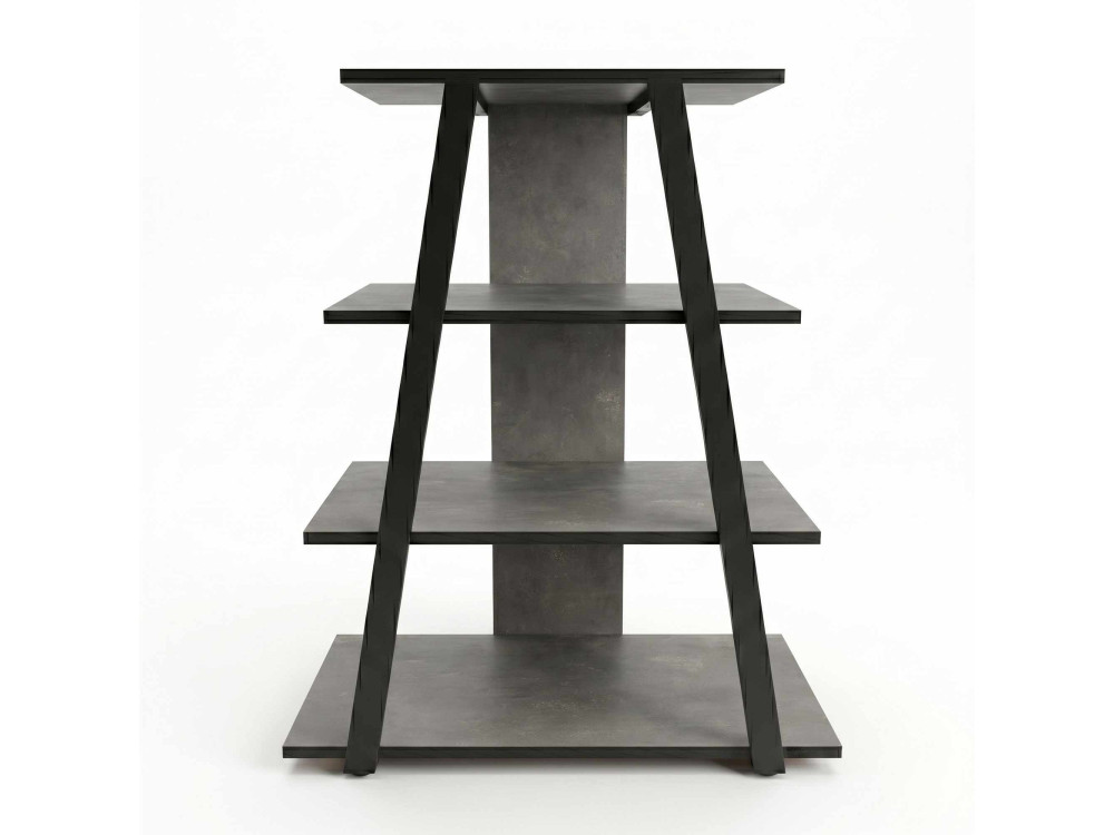 Drewniana szafka pod telewizor „LYNO” – 70 x 41 x 80 cm – szara