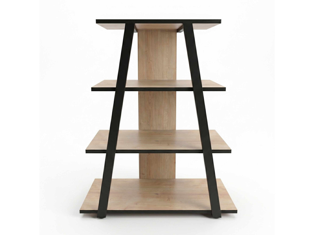 Drewniana szafka pod telewizor „LYNO” – 70 x 41 x 80 cm – beżowa