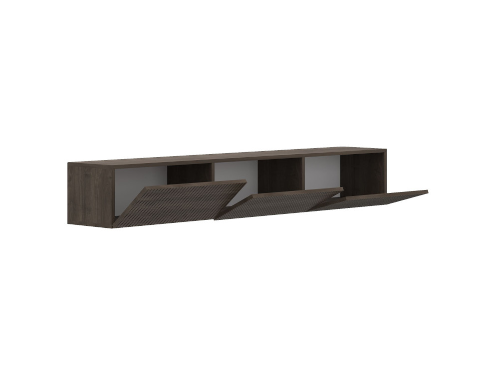 Drewniana szafka pod telewizor „Ada” – 180 x 31 x 29 cm – orzech